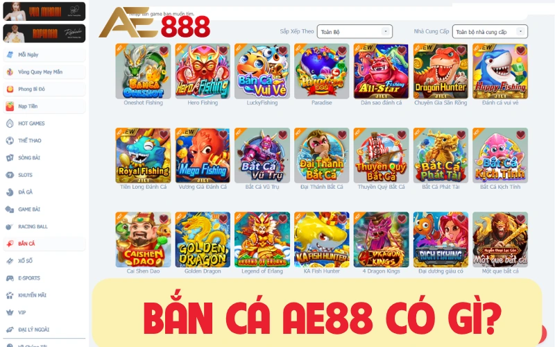 Bắn cá AE888 có gì?